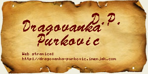 Dragovanka Purković vizit kartica